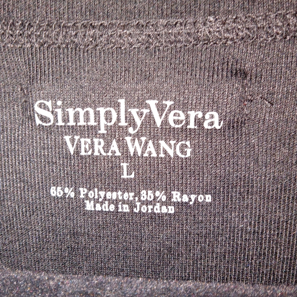 Simply Vera Vera Wang Black Pullover Large - Picture 4 of 10